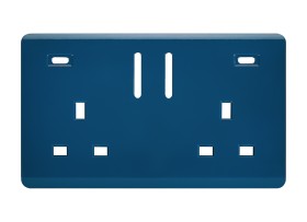 Ocean Blue Spare Plate Wiring Accessories Trendi Decorative Screwless